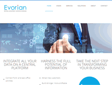 Tablet Screenshot of evorian.com